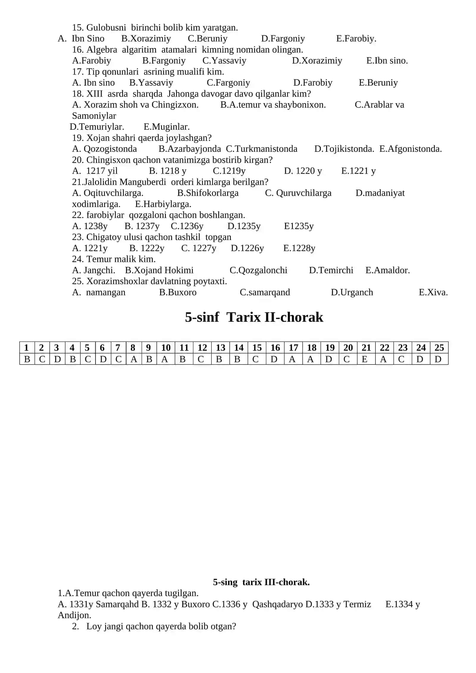 5- sinf tarix I-chorak 3