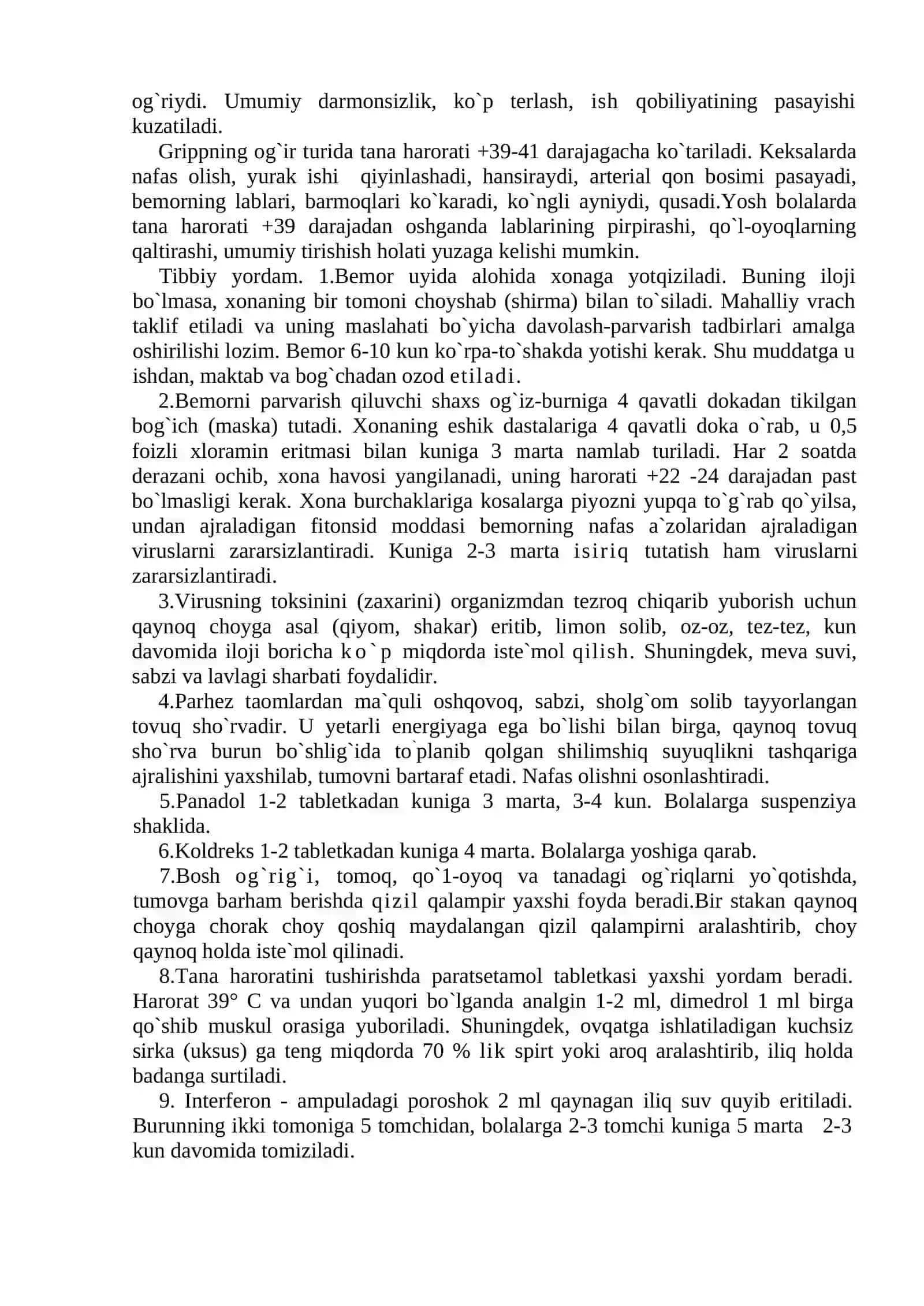 Nafas olish azolari, qon va bolalar infeksiyasi 3