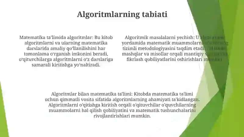 Boshlang'Ich Sinf Matematika Darslarida Misol Va Masalalarni Yechishda Algoritmlardan Foydalanish Metodikasi 3