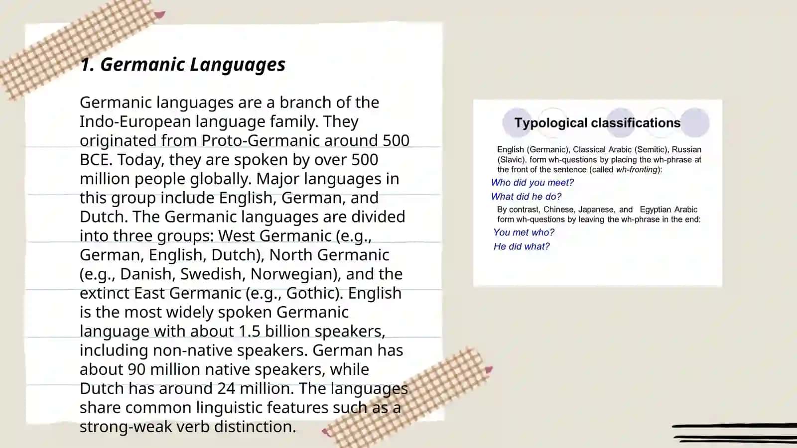 Germanic Languages 3