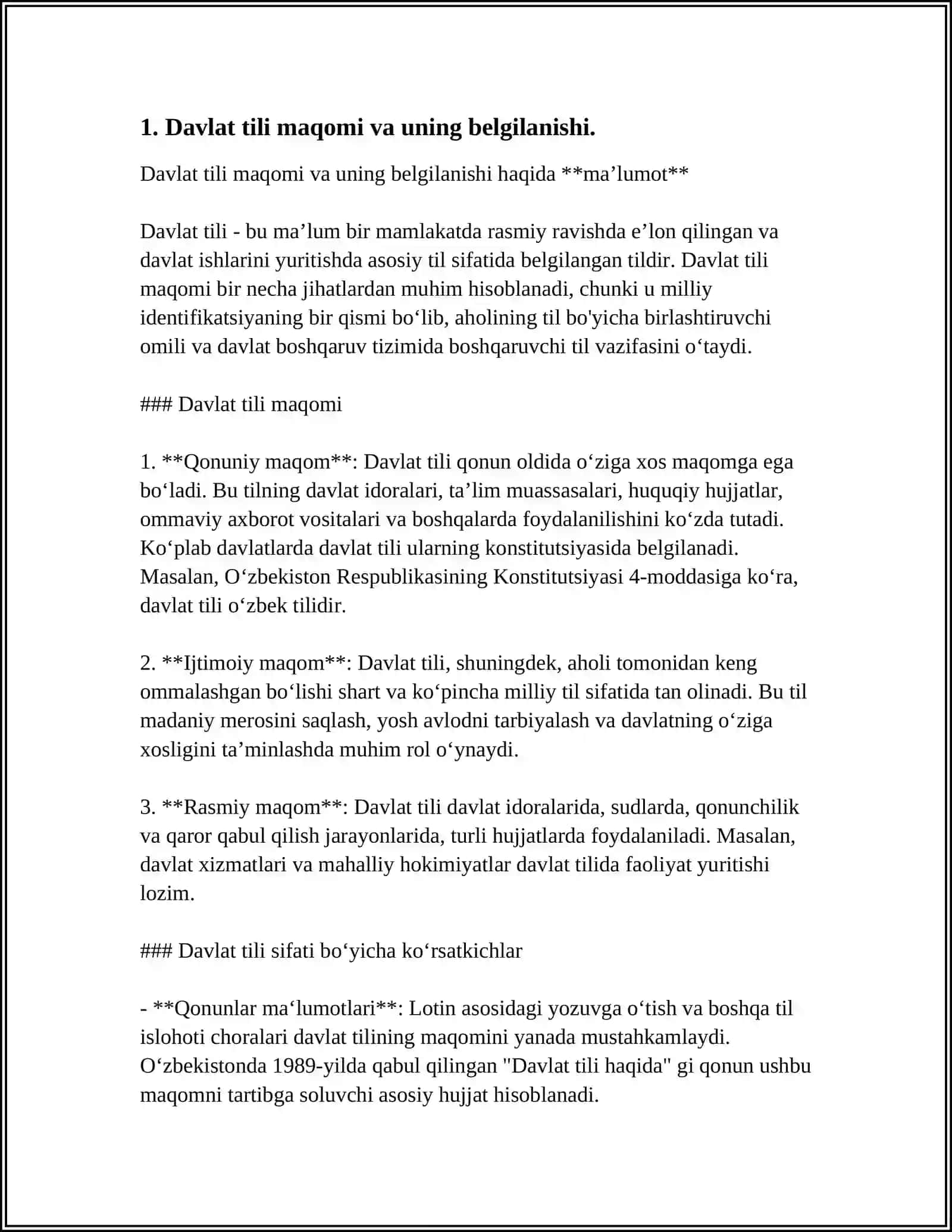 DAVLAT TILI HAQIDAGI QONUN VA UNING IJROSI BUYICHA BAHS-MUNOZARA 3