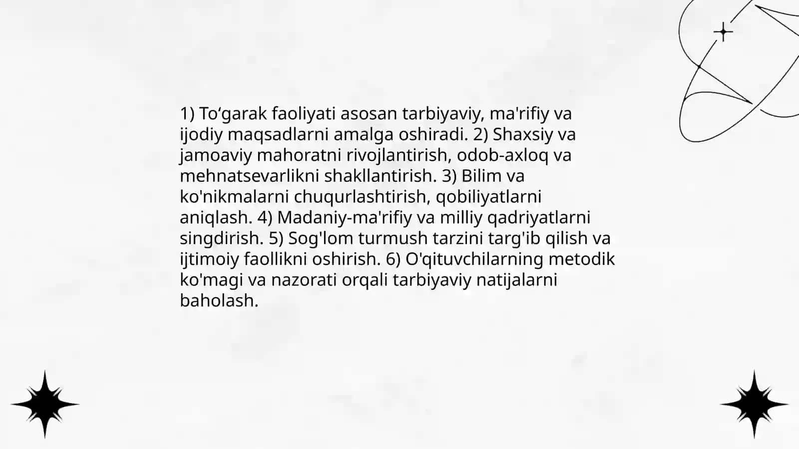 Toʻgarak ishlarini tashkil qilish tushunchasining talqini 3