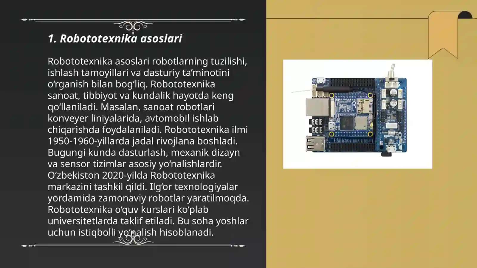 Robototexnika-Steam ta'lim moduli sifatida 3