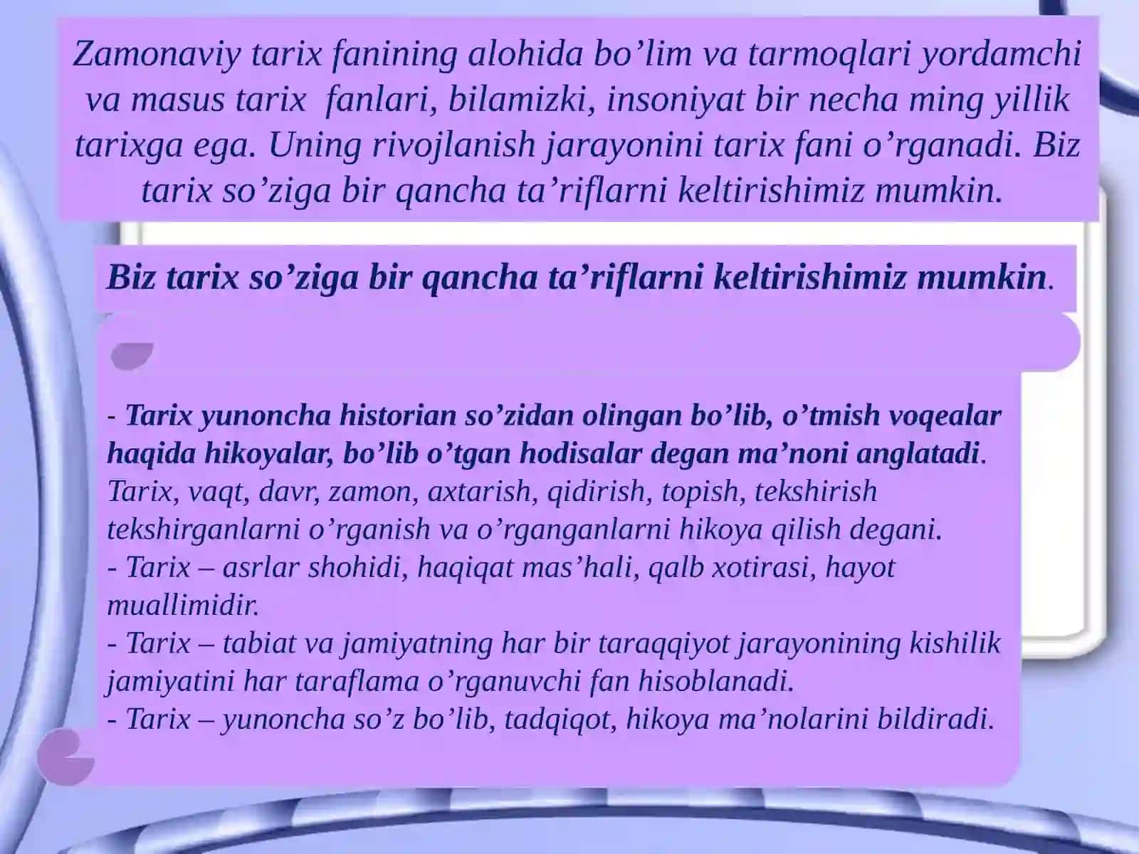 Tarix Falsafasi va Falsafa Tarixi 3