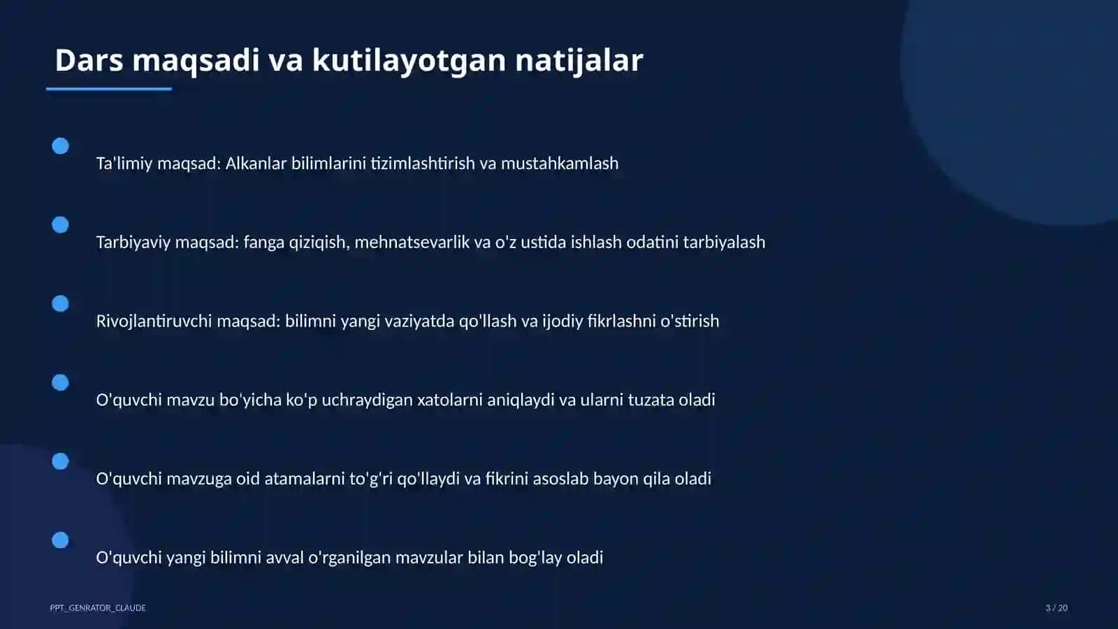Alkanlar (10-sinf) 3
