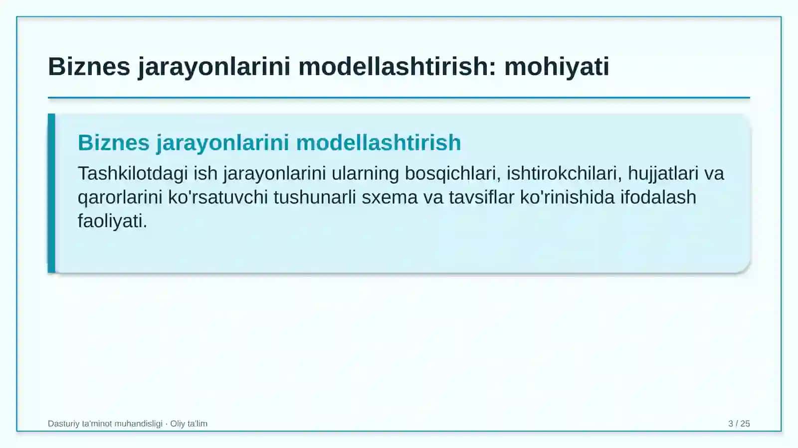 Chakana savdoda biznes jarayonlarini modellashtirish 3
