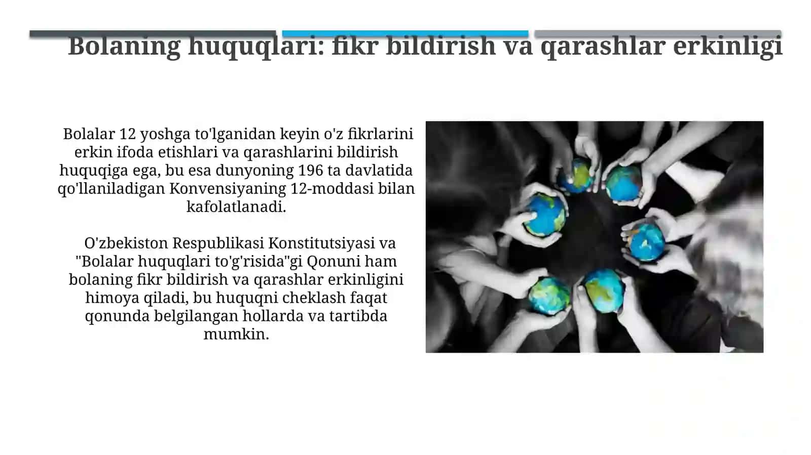 Bolalar Huquqlari Konvensiyasi 3