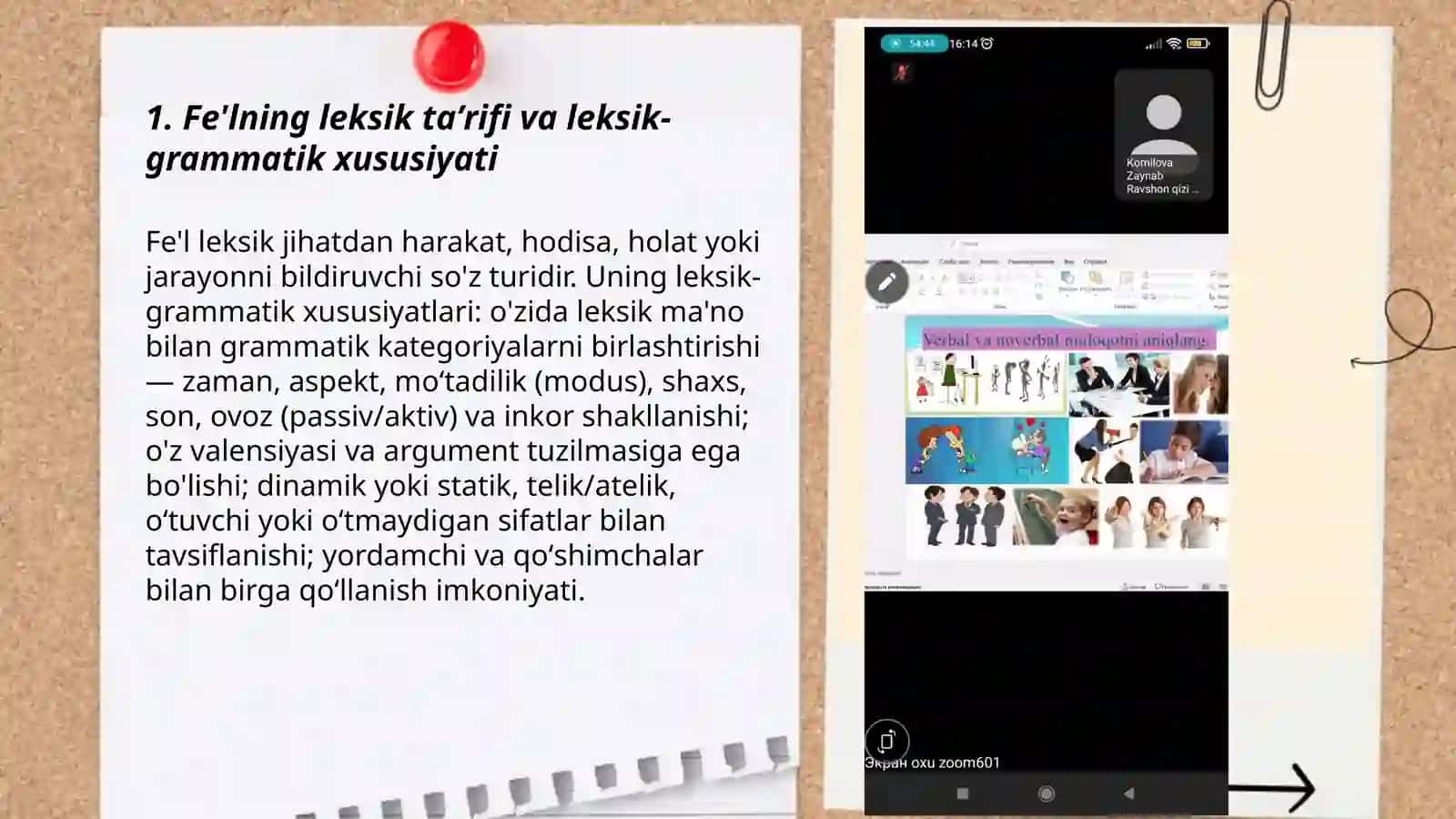 Fe'l.Fe'lning leksik-grammatik xususiyatlari 3