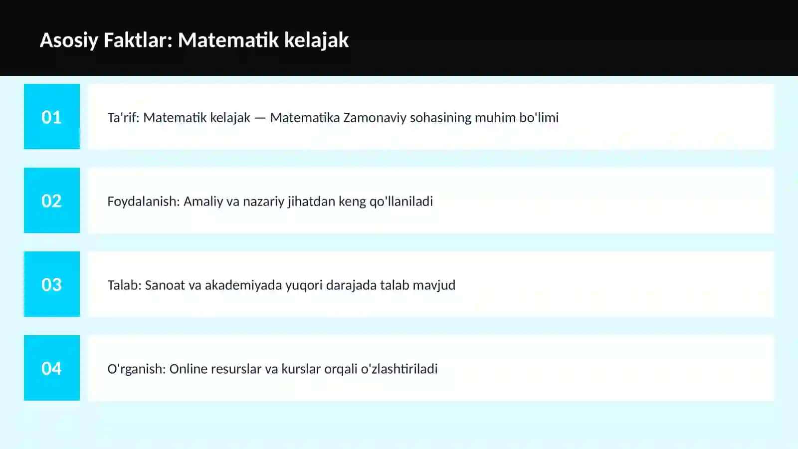 Matematik kelajak 3