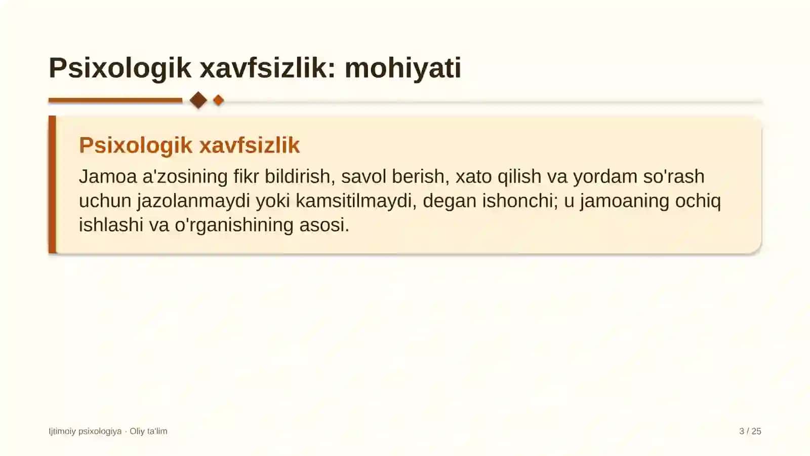 Kadrlar agentliklarida psixologik xavfsizlik 3