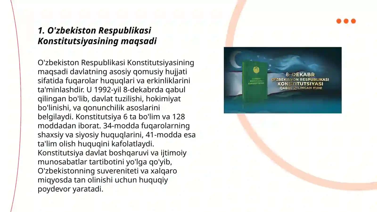 O'zbekiston Respublikasi Konstitutsiyasi 3