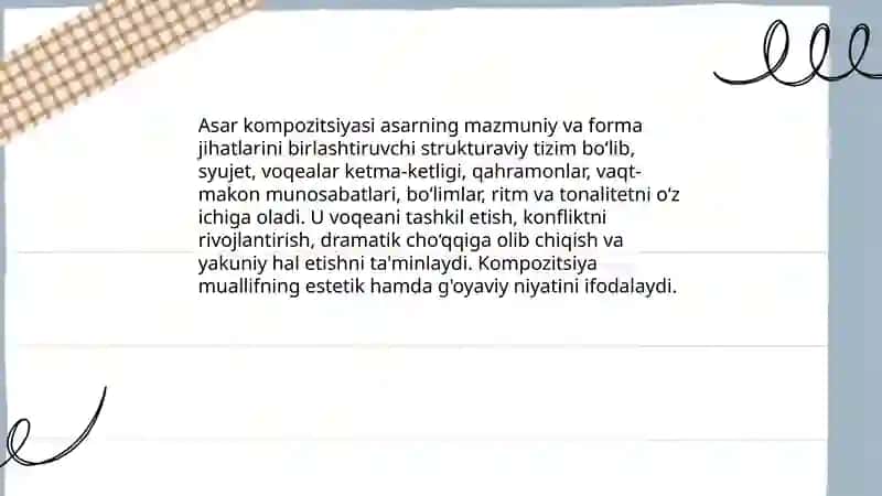 Asar kompozitsiyasi 3