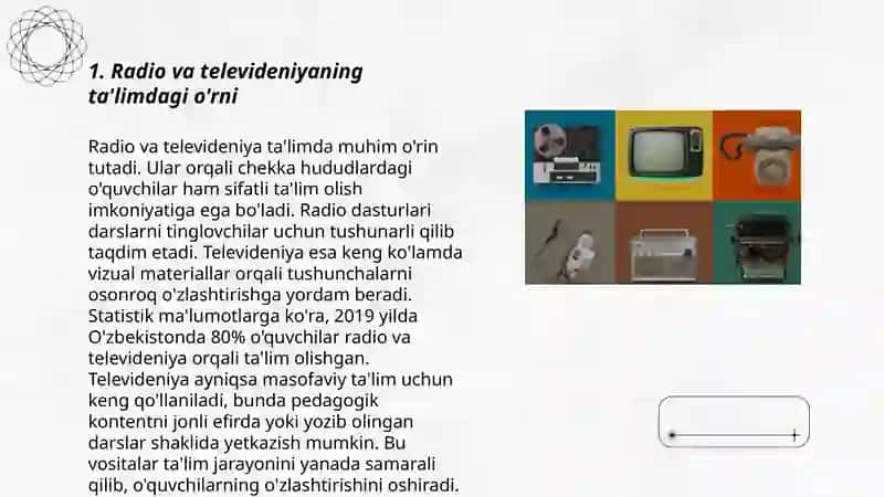 Radio va televideniya tezkor tarbiya vositalari 3