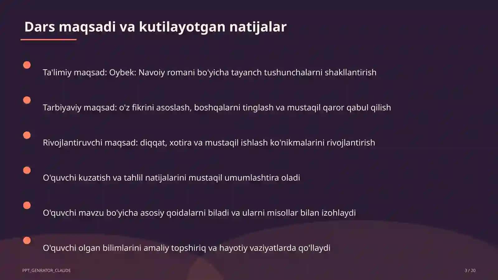 Oybek: Navoiy romani (10-sinf) 3
