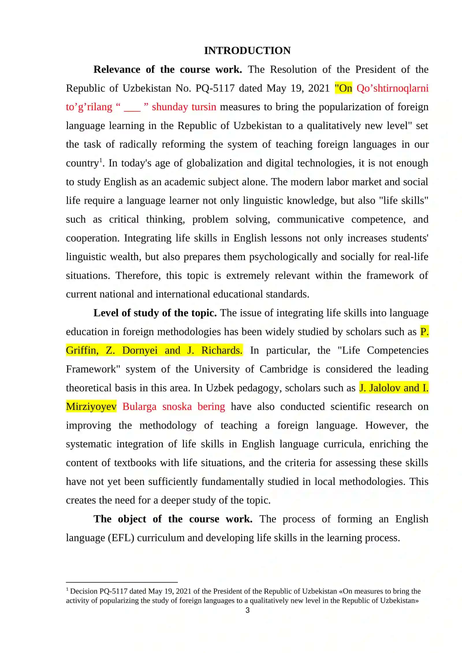 THEORETICAL FOUNDATIONS OF LIFE SKILLS IN EFL EDUCATION 3
