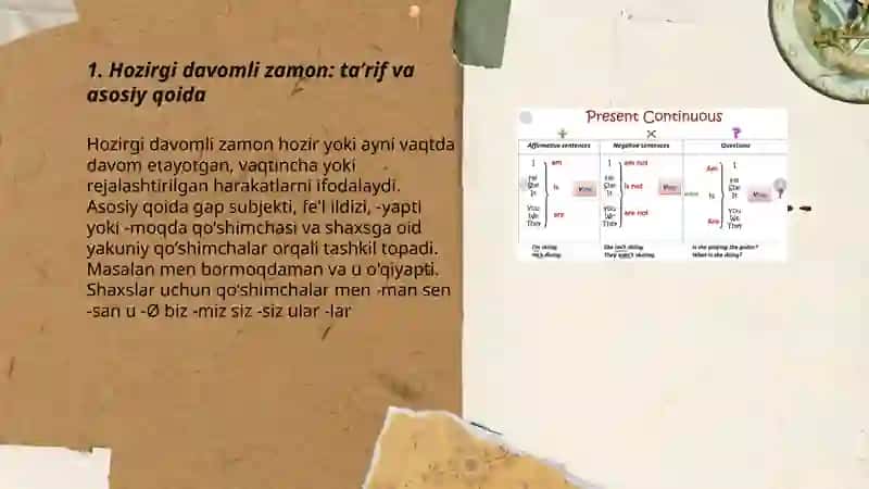 Present Continuous Tense 3