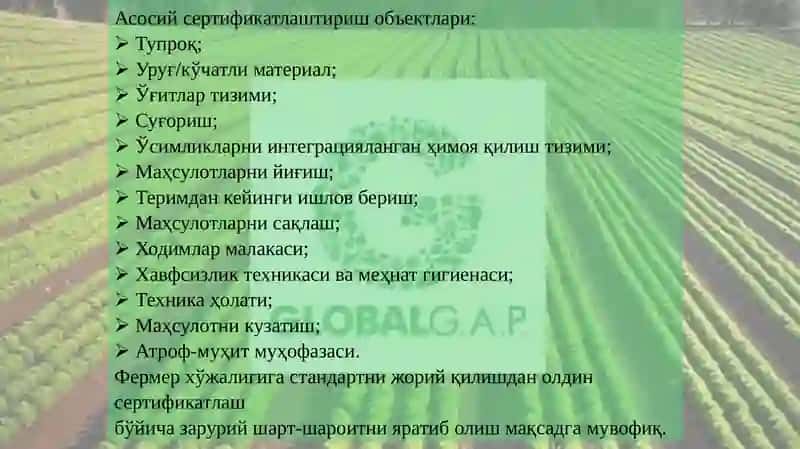 GLOBAL GAP стандарти 3