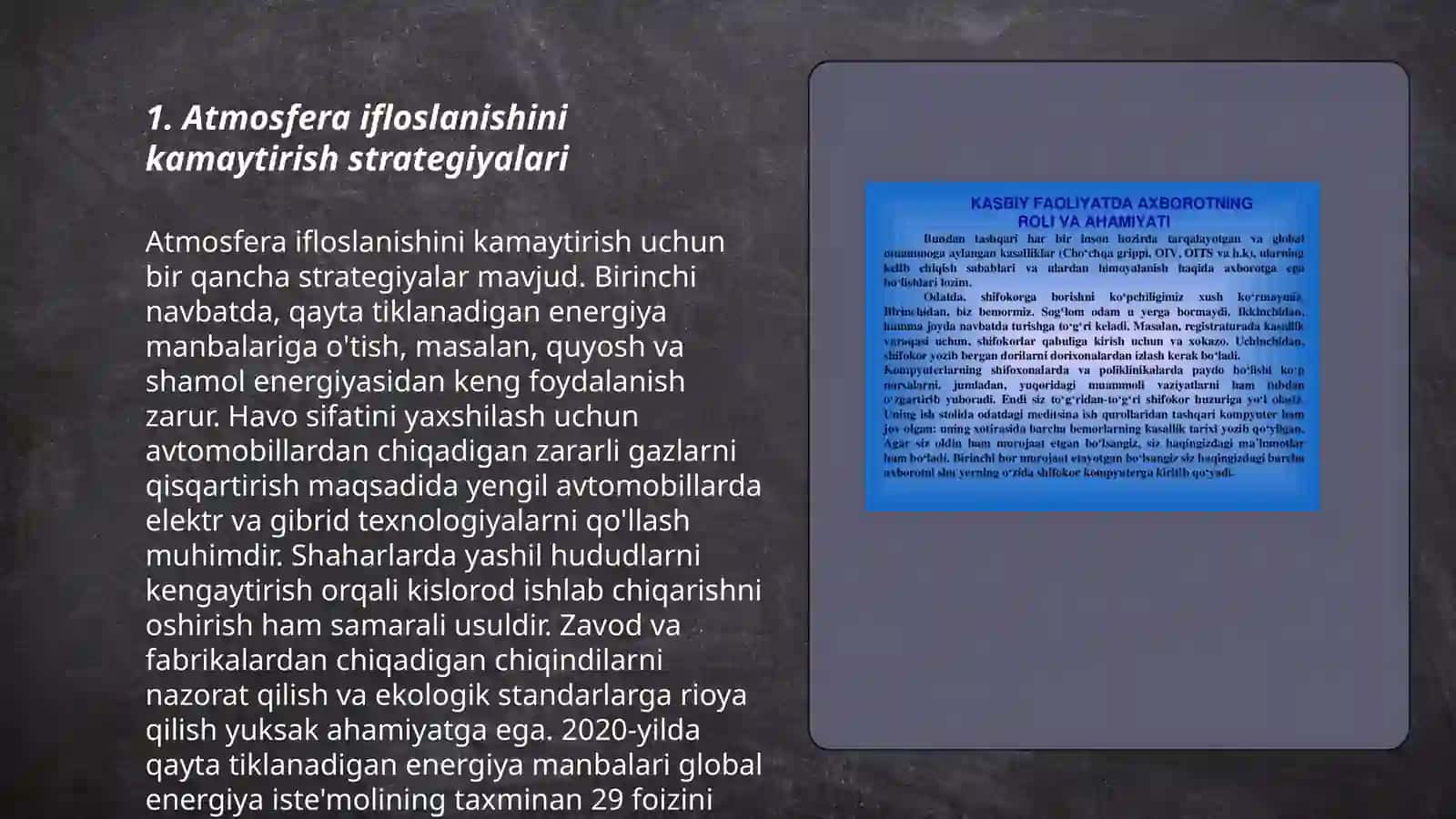 Atmosferani sanoat korxonalarning gaz Chang chiqindilaridan muhofaza qilish 3