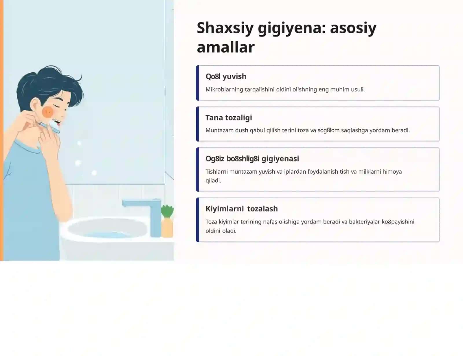 Gigiyena-dafo8llanadigan usullar haqida 3