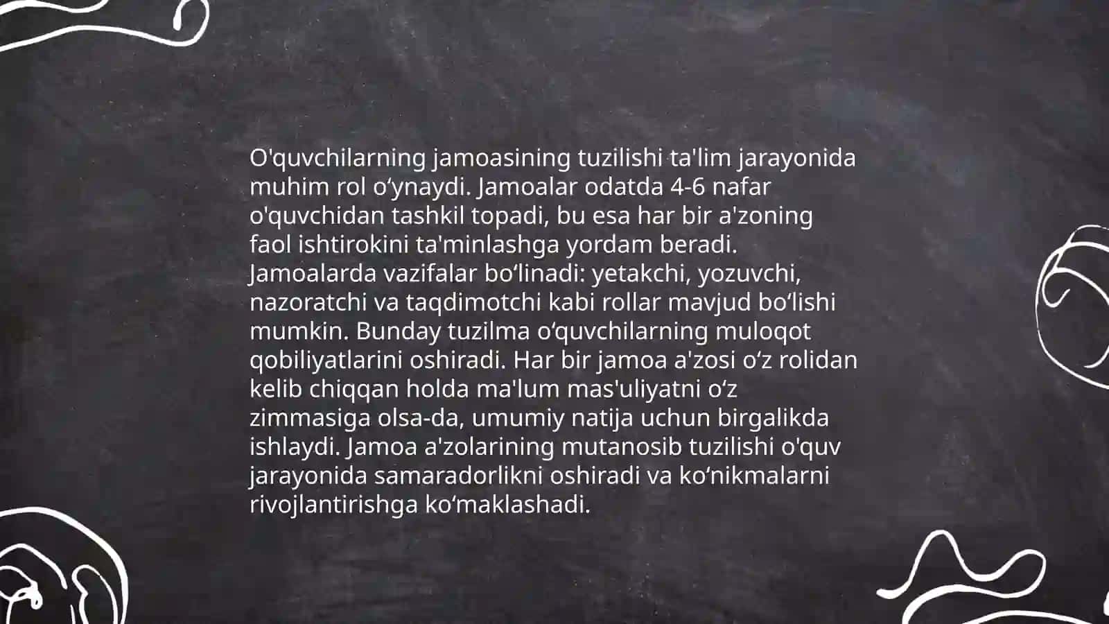 Oʻquvchilarning jamoasi - yaxlit pedagogik jarayonning asosiy shakli 3