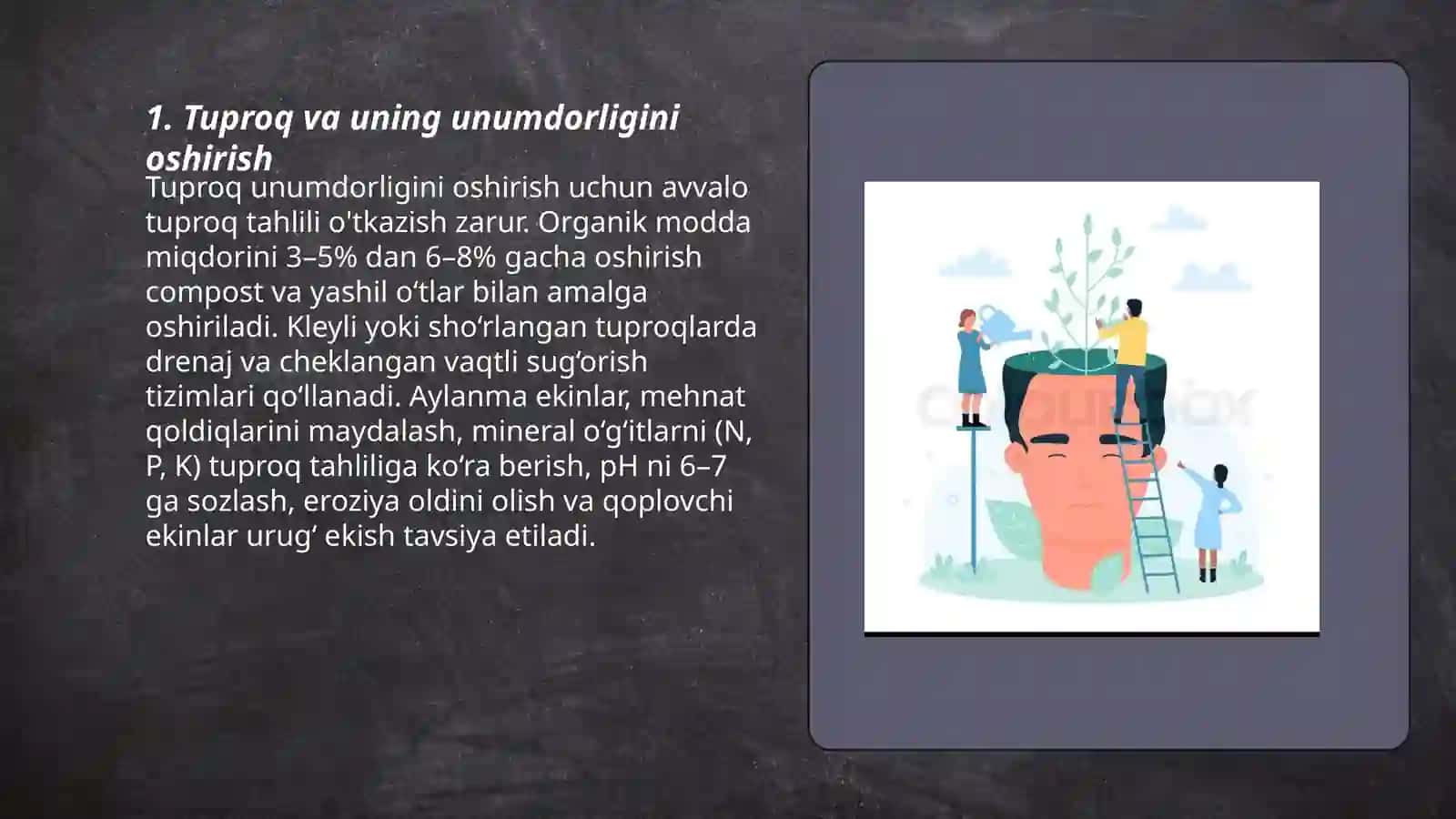 Tuproq va uning unumdorligini oshirish 3