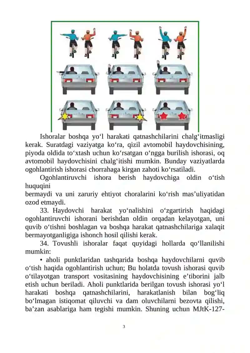 HARAKATLANISH TARTIBI 3