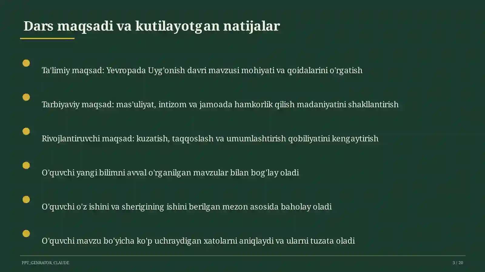 Yevropada Uyg'onish davri (8-sinf) 3
