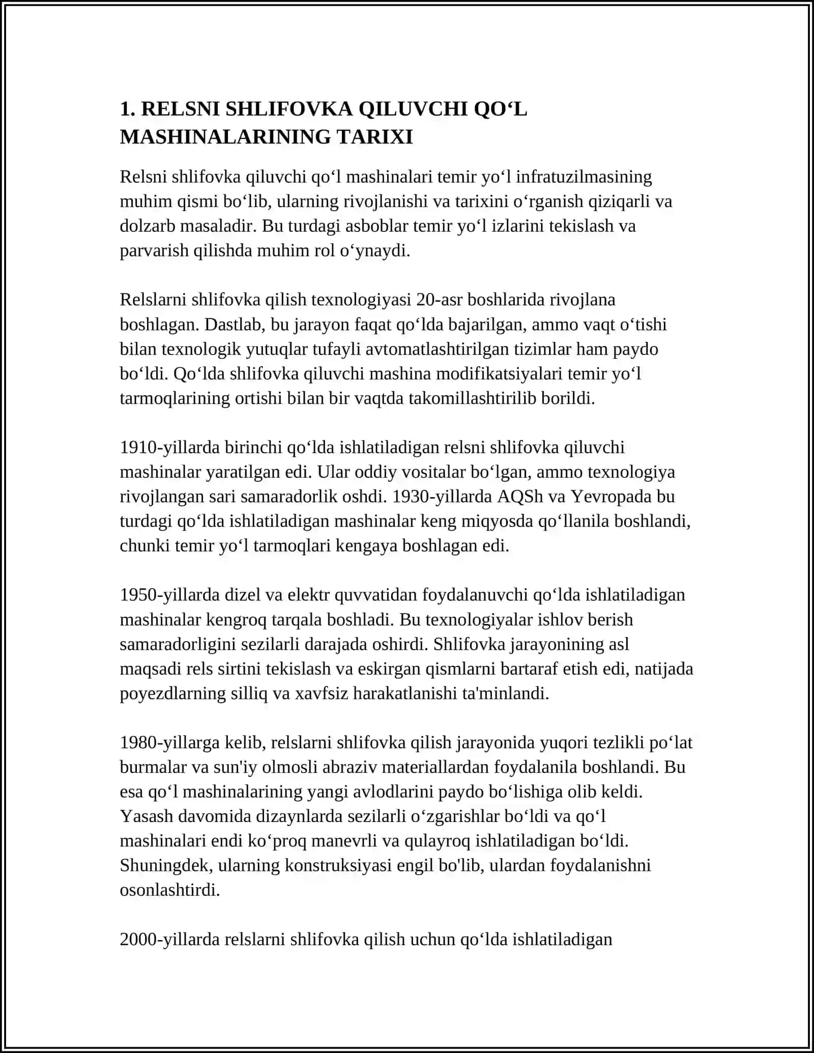RELSNI SHLIFOVKA QILUVCHI QOʻL MASHINALARI 3