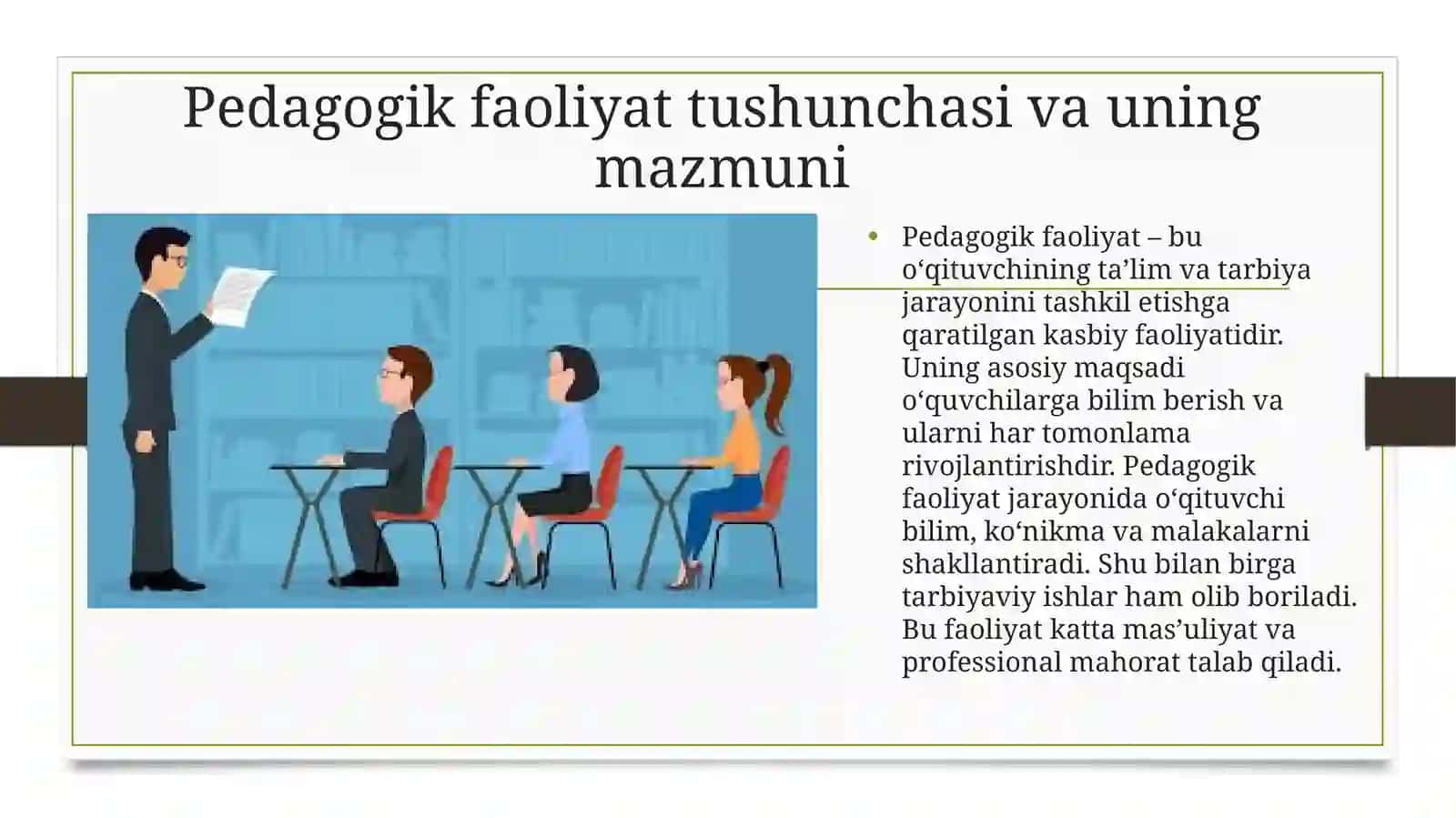 PEDAGOGIK FAOLIYATDA YUZAGA KELADIGAN BA’ZI MUAMMOLAR VA ULARNI HAL ETISH 3