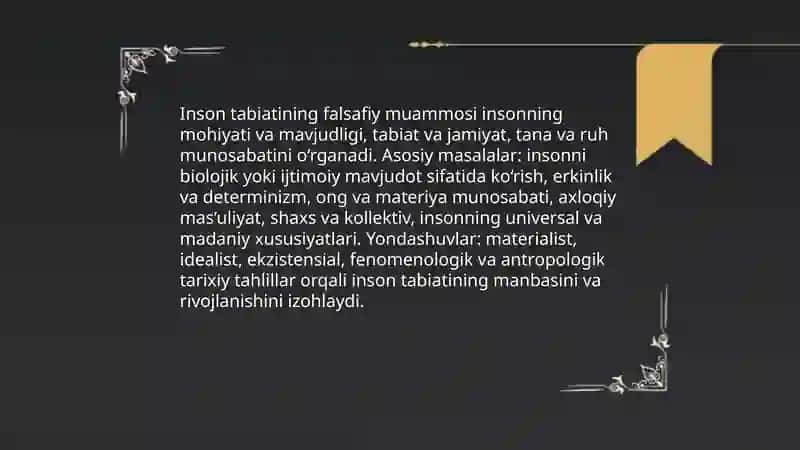 Inson falsafasi (falsafiy antropologiya) 3