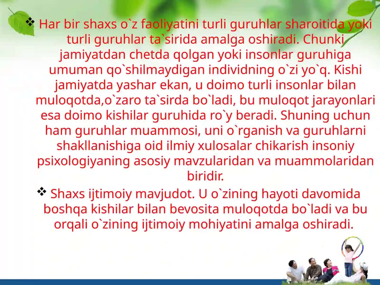 MULOQAT VA SHAXSLARARO MUNOSABATLAR PSIXOLOGIYASI 3