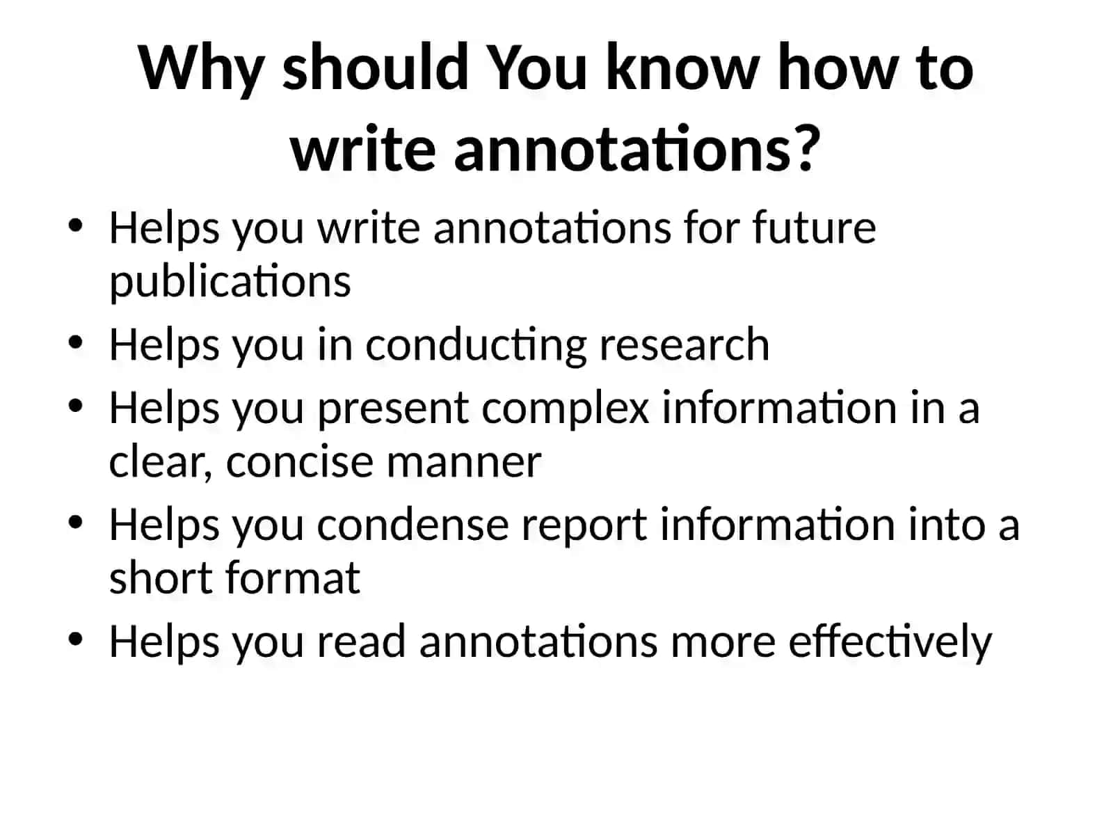 Writing Annotations 3