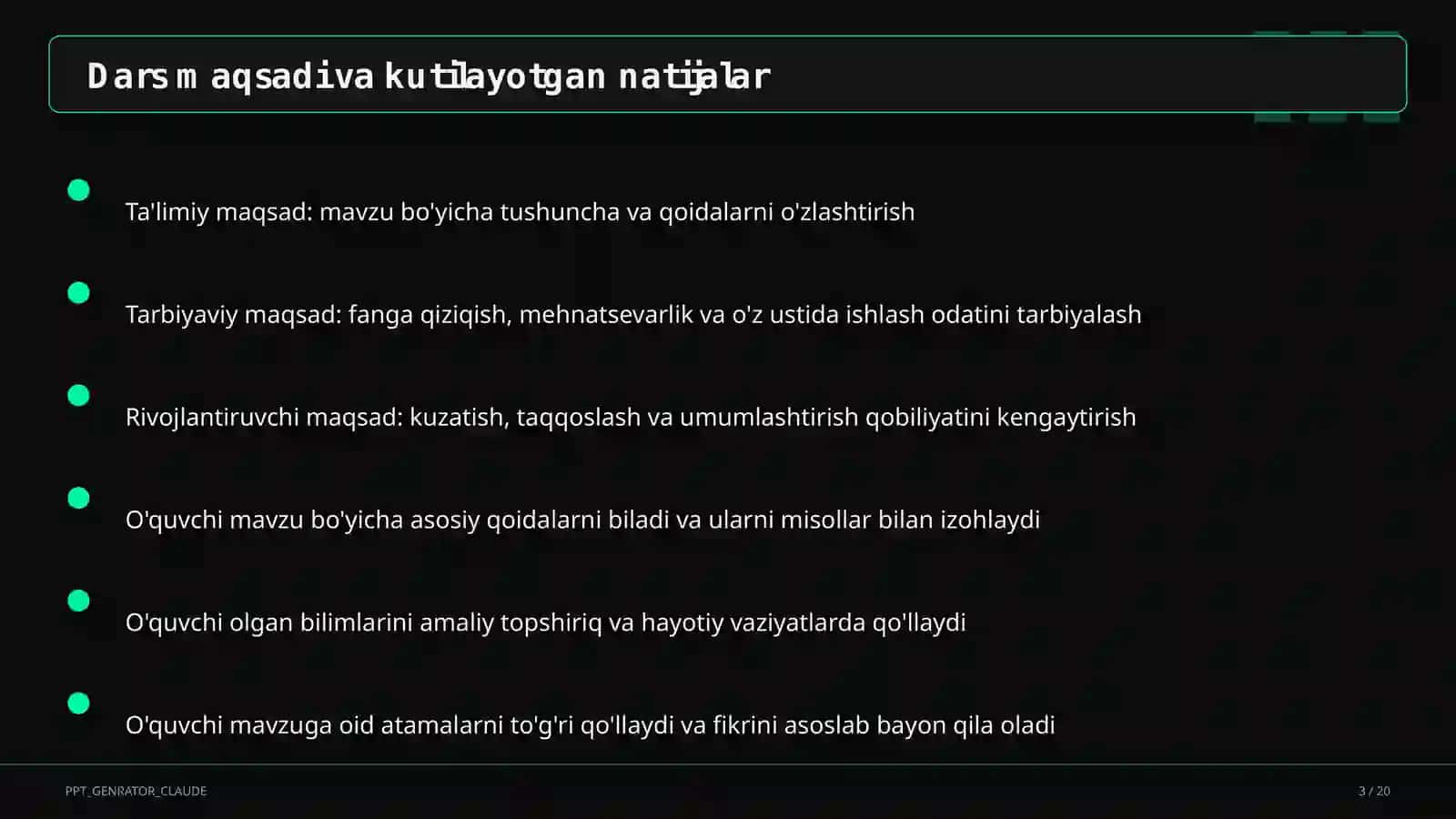 Ona tili va o'qish (1–4) 3