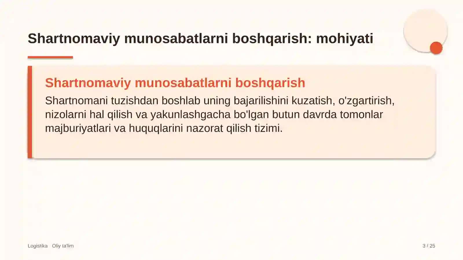 avtomobillarga gaz to'ldirish shoxobchalarida shartnomaviy munosabatlarni boshqarish 4612 3