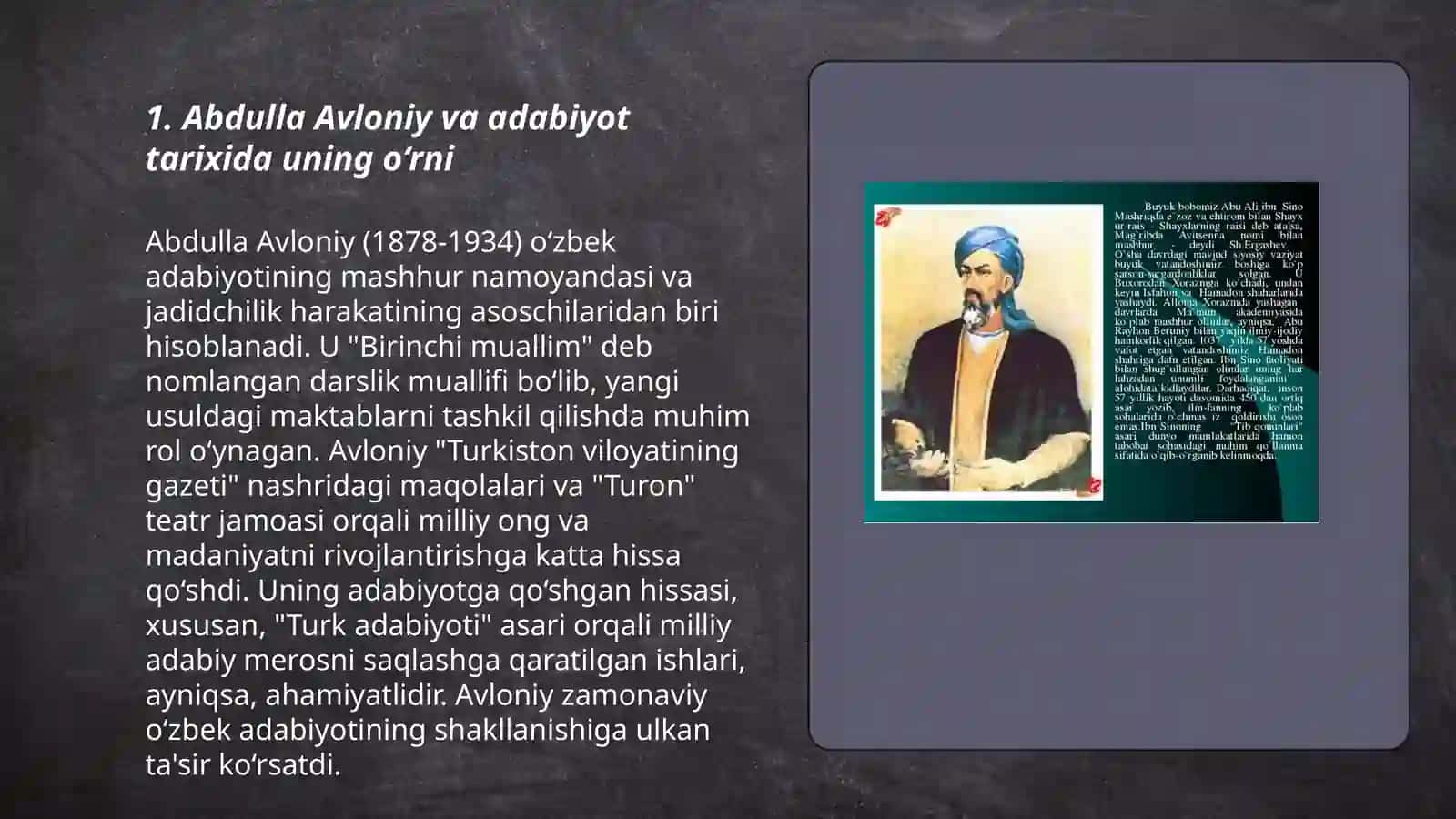 Abdulla Avloniy bollar adabiyotiga qo`shgan hissasi 3