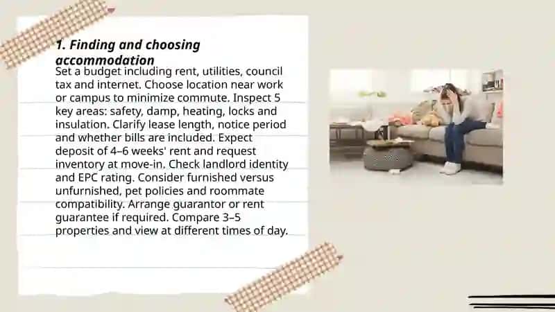 Finding and choosing accommodation 3