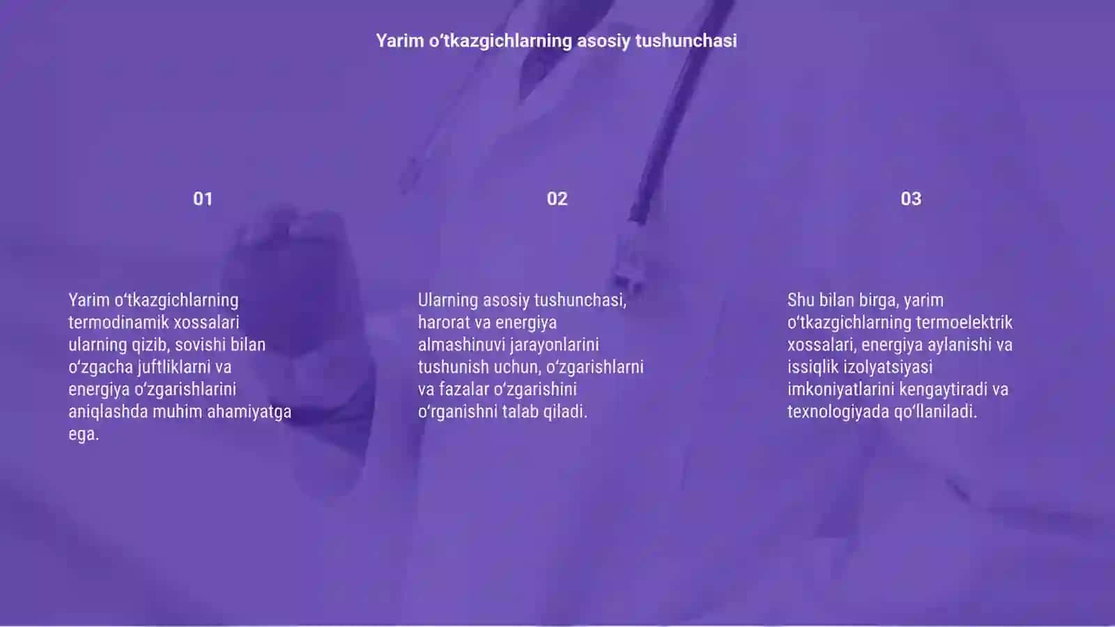 Yarim oʻtkazgichlarning termodinamik xossalari 3