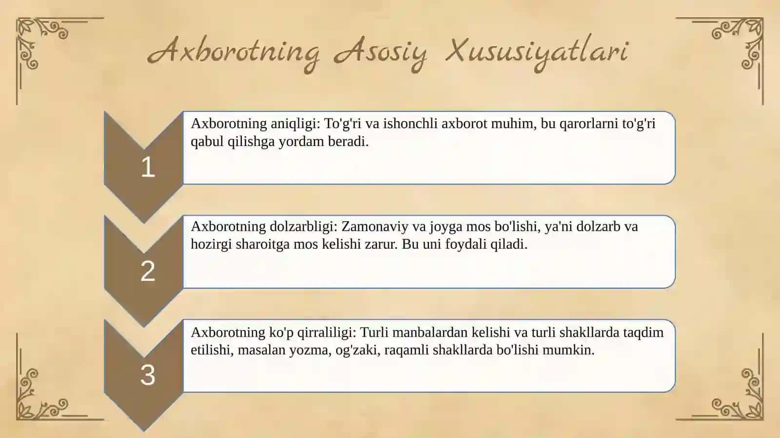 Axborot nima va uning manbalari 3