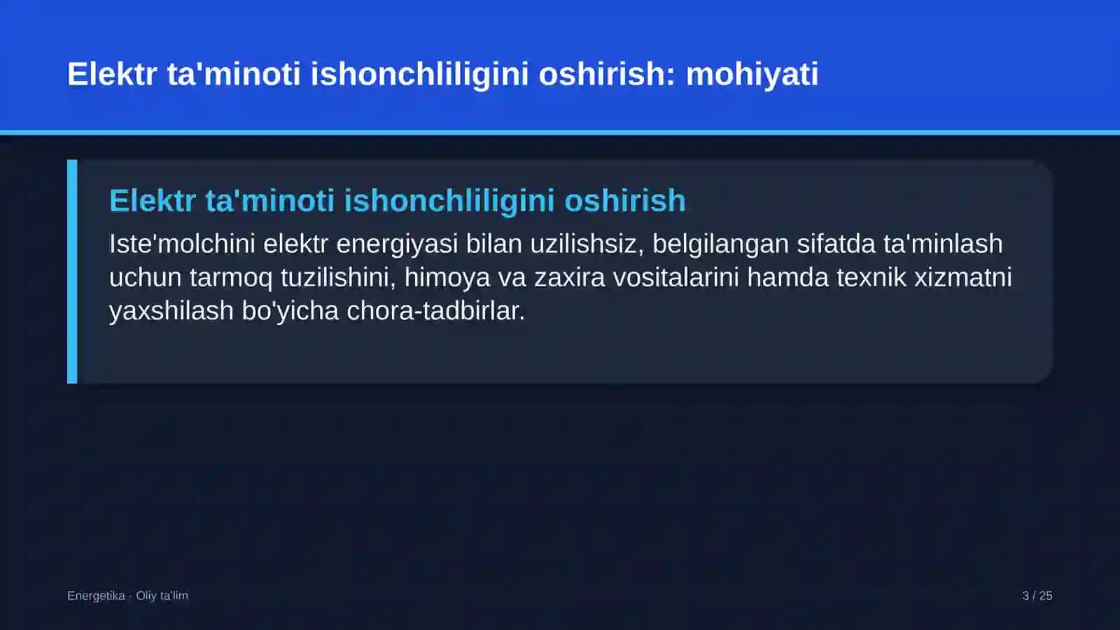 urug'chilik xo'jaliklarida elektr ta'minoti ishonchliligini oshirish 6214 3