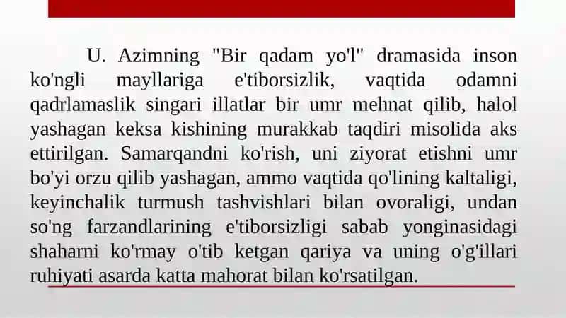 BUGUNGI O’ZBEK DRATURGIYASI 3