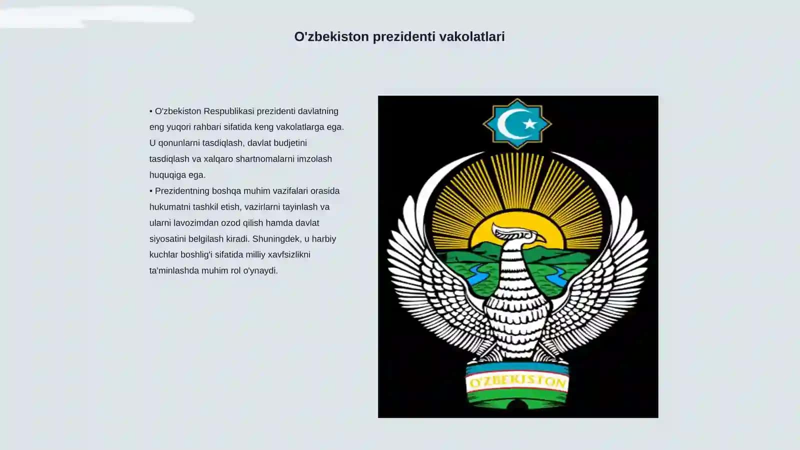 O'zbekiston Respublikasi prezidenti 3