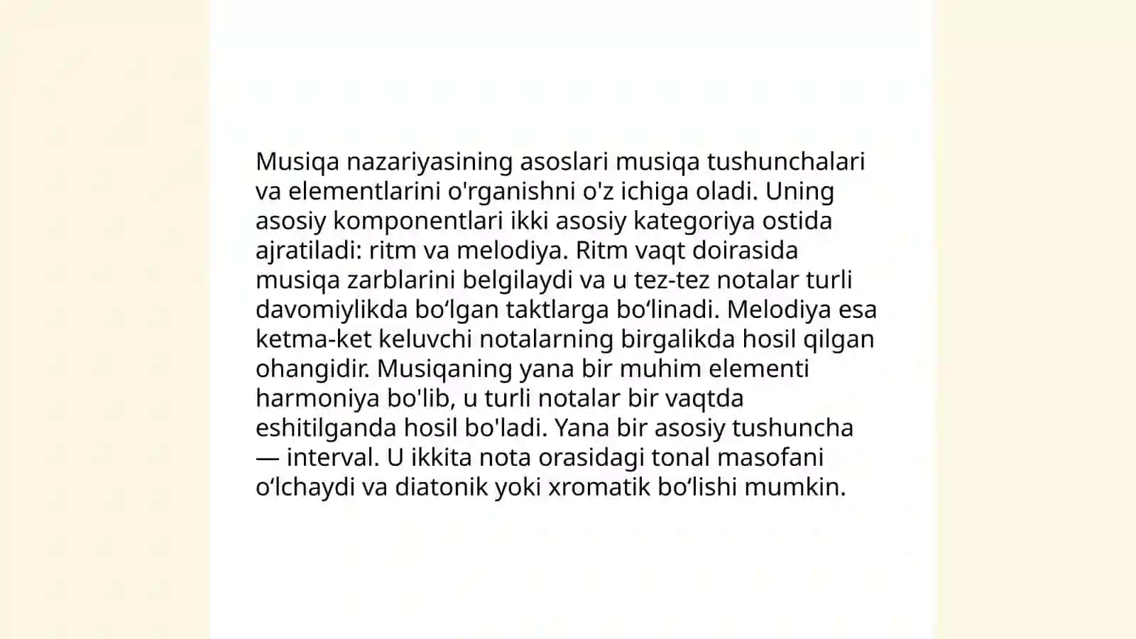 Musiqiy savodxonlik 3