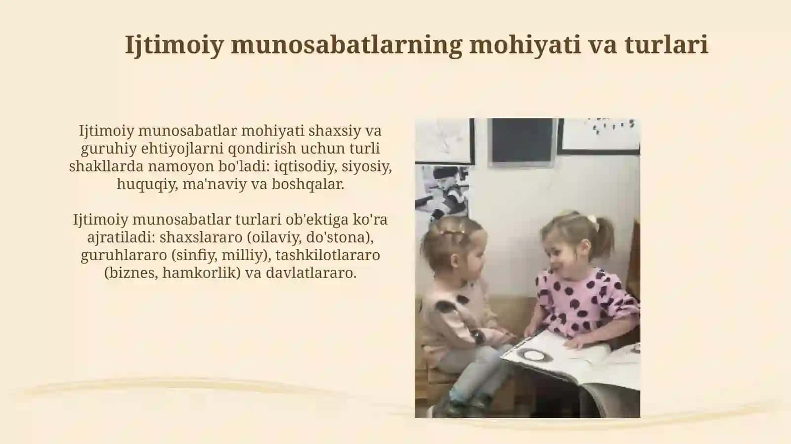 Ijtimoiy munosabatlar va ularning ijtimoiy ishdagio'rni 3