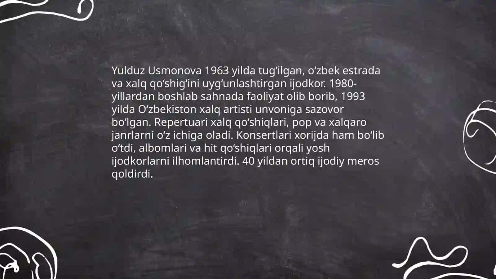 Yulduz Usmonova: hayoti va ijodiy merosi 3