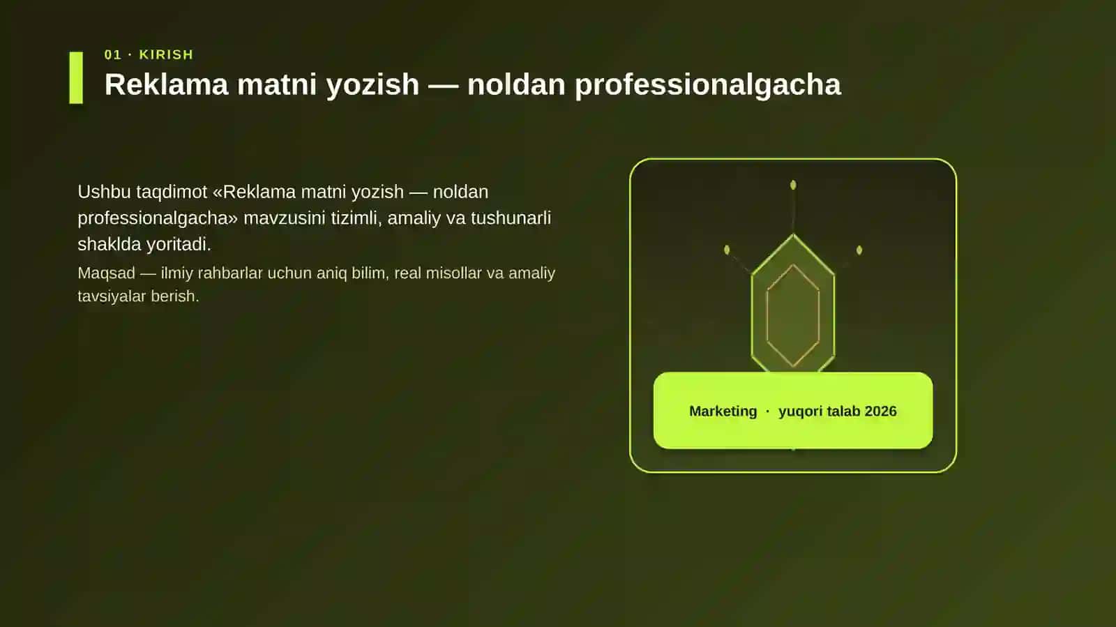 Reklama matni yozish — noldan professionalgacha 3