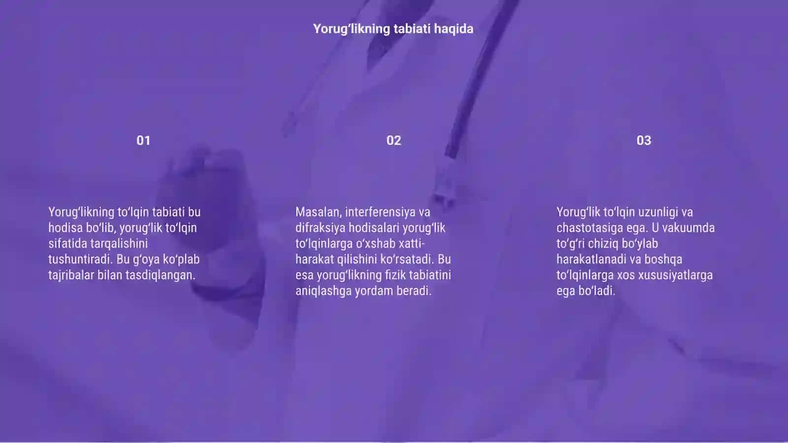 Yorugʻlikning toʻlqin tabiati 3