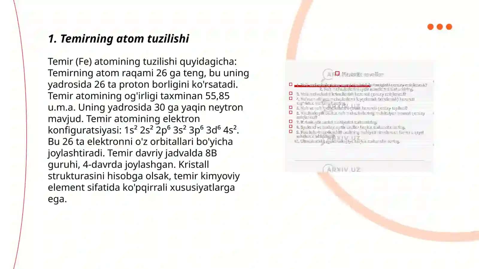 Temir va uning xossalari 3