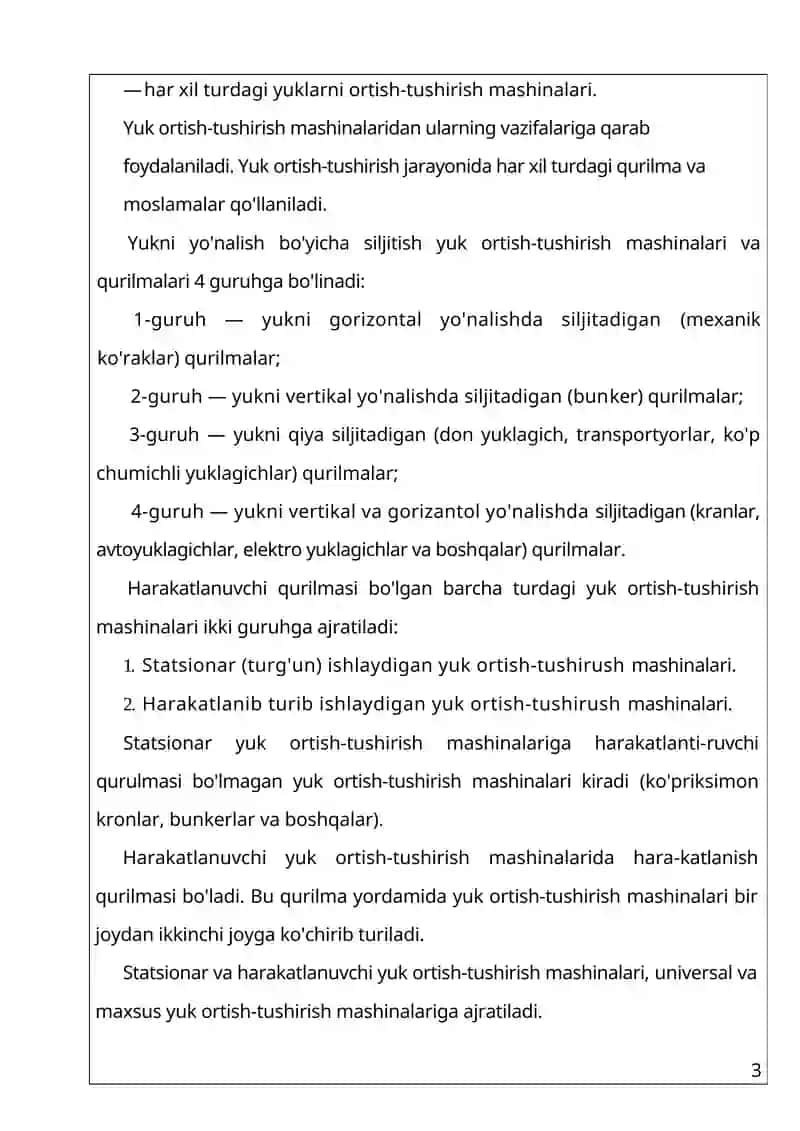 Yuk tashish va tijorat ishlarini tashkil etish 3
