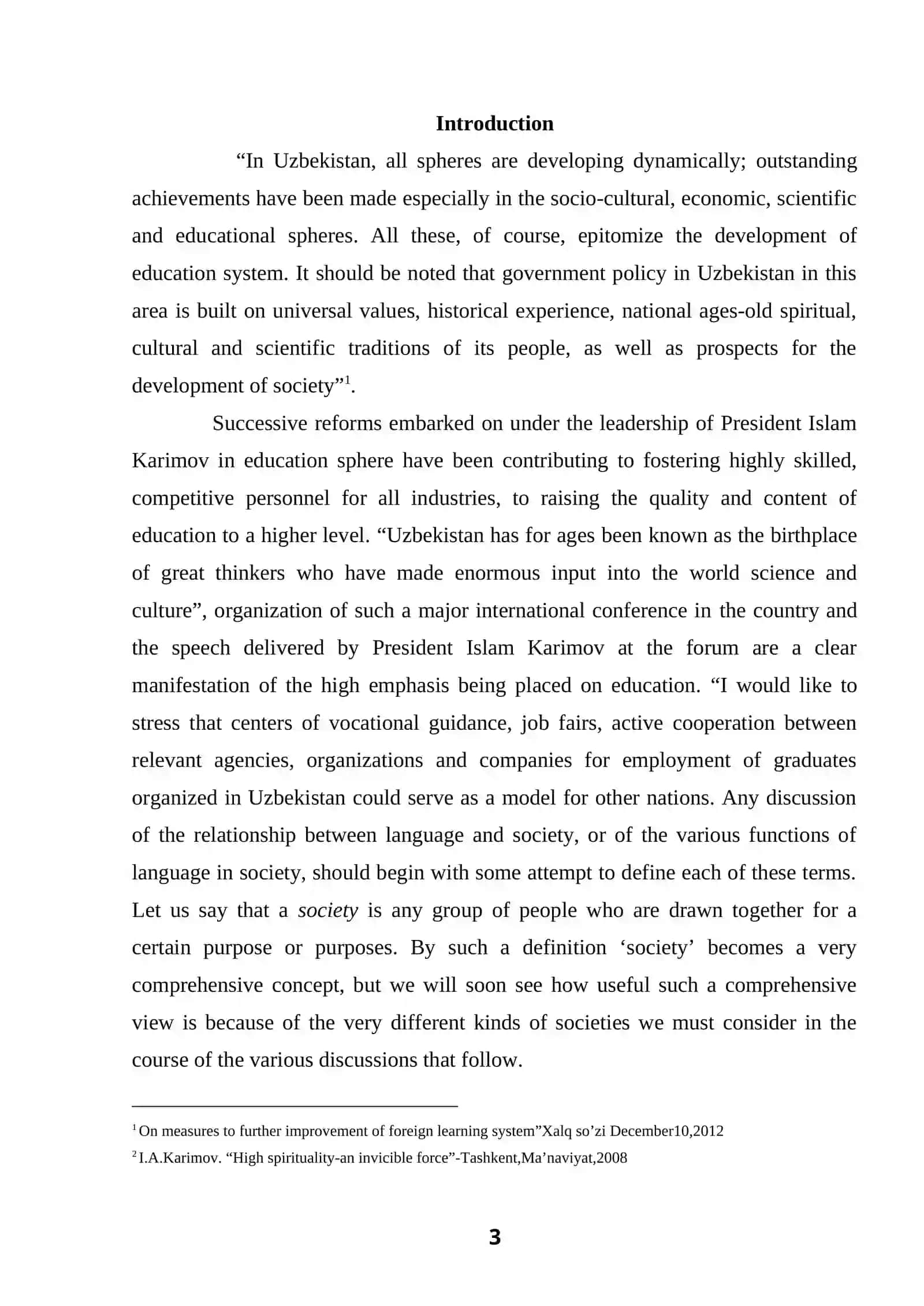 The influence of society to the vocabulary system of the language 3