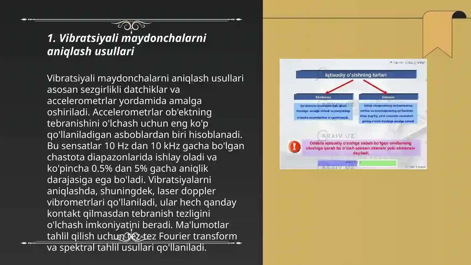 Vibratsiyali maydonchalarni aniqlash usullari 3